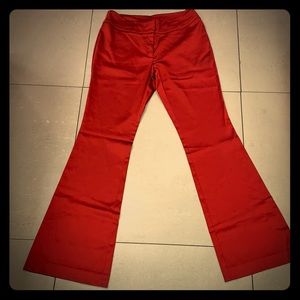 Cache red satin pants